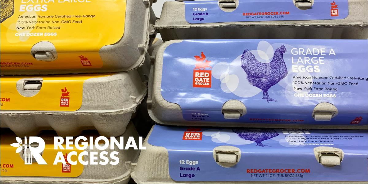 regionalaccess's tweet photo. New @redgategrocer egg carton design launching now. https://t.co/IW71lc4Ggw

Tag us with your unboxing pics (or images of the cartons on the shelf) so we can celebrate and share them! https://t.co/CLYjaYx1w7