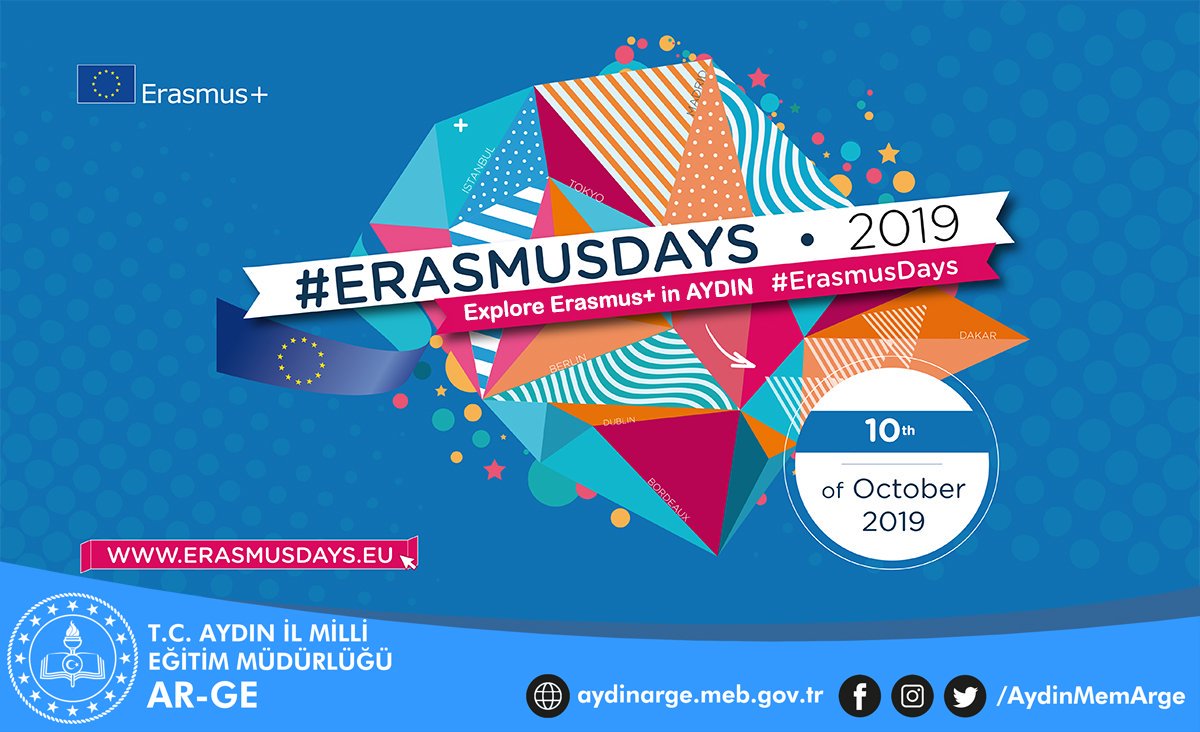 caglarbty's tweet photo. Erasmus günleri etkinliği 10 Ekim'de Hidayet Sayın Kültür Merkezinde. #aydinmemarge #erasmusdays https://t.co/QggLfxwppN