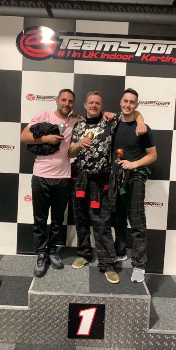 dangle20162160's tweet photo. great evening go-karting with the lads , congrats to Nathan Tannahill 1st place https://t.co/XPGyreTp7g