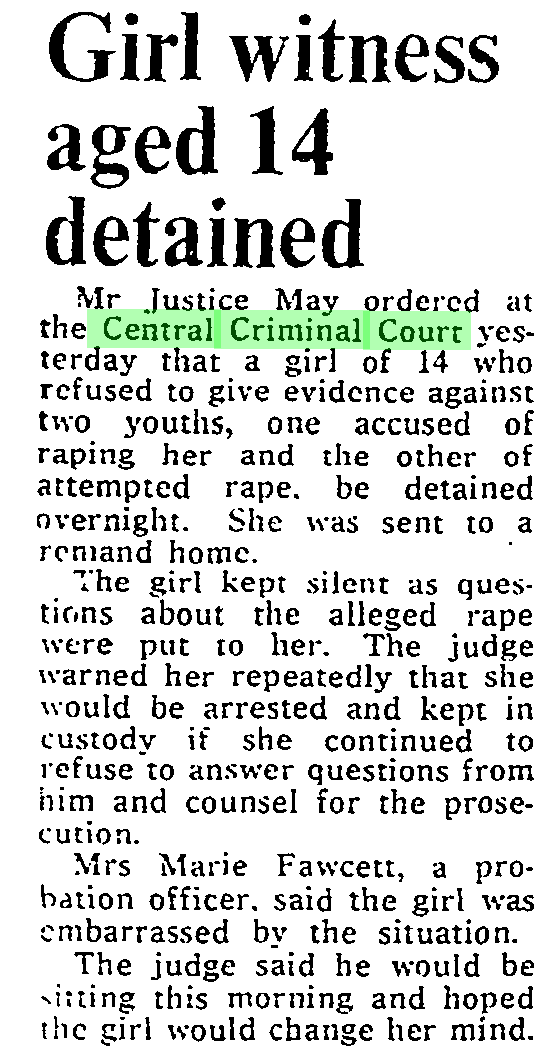 Teen rape victim detained, threatened with arrest, and sent to remand home for unwillingness to testify! #ESRCvictims #Crimehistory #victimsrights #theTimes