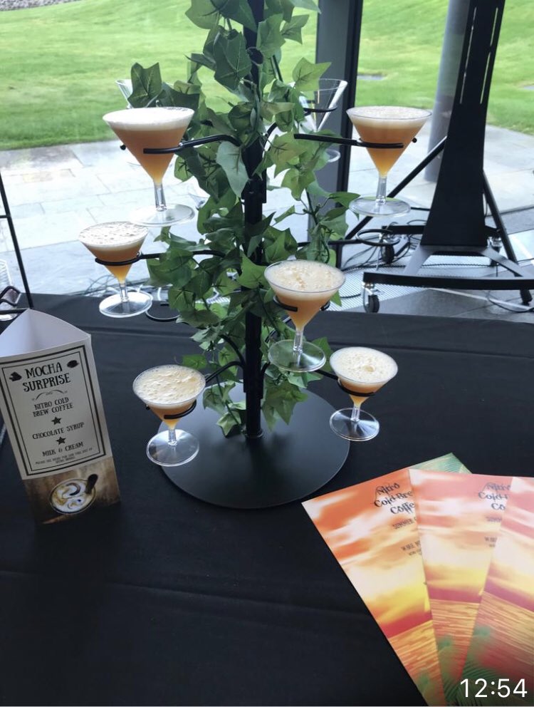 Nitro_Coldbrew's tweet photo. It’s lunchtime at the RBS conference centre in Edinburgh
Our delicious
Passion Fruit Martini are now being served
along side our amazing Espresso Martini
.
.
.
#nitrocoldbrewcoffee #mocktails #coftails #passionfruitmartinitree #espressomartinitree #caramellatte #restaurant https://t.co/x2uNYYdtCZ