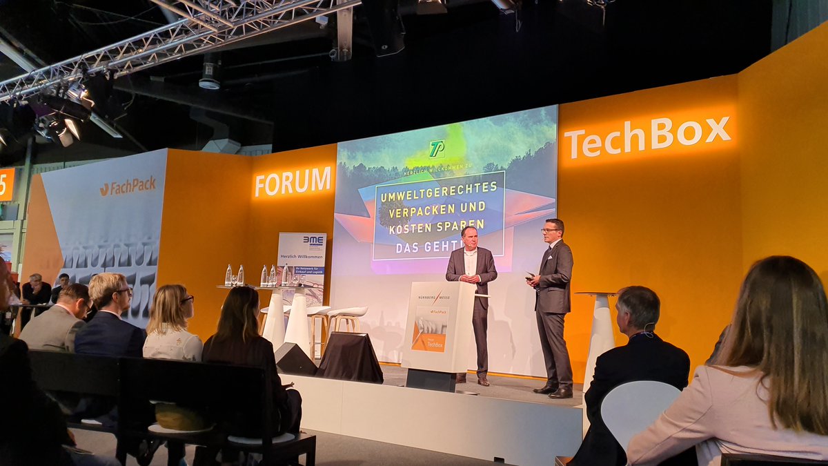 In diesem Augenblick steht unser Vorstand Tobias Wenninger auf der Bühne des Forums TechBox auf der FachPack 2019 um über umweltgerechtes Verpacken bei gleichzeitiger Kostenersparnis zu referieren.
Wir bedanken uns bei den zahlreichen Besuchern! 😊