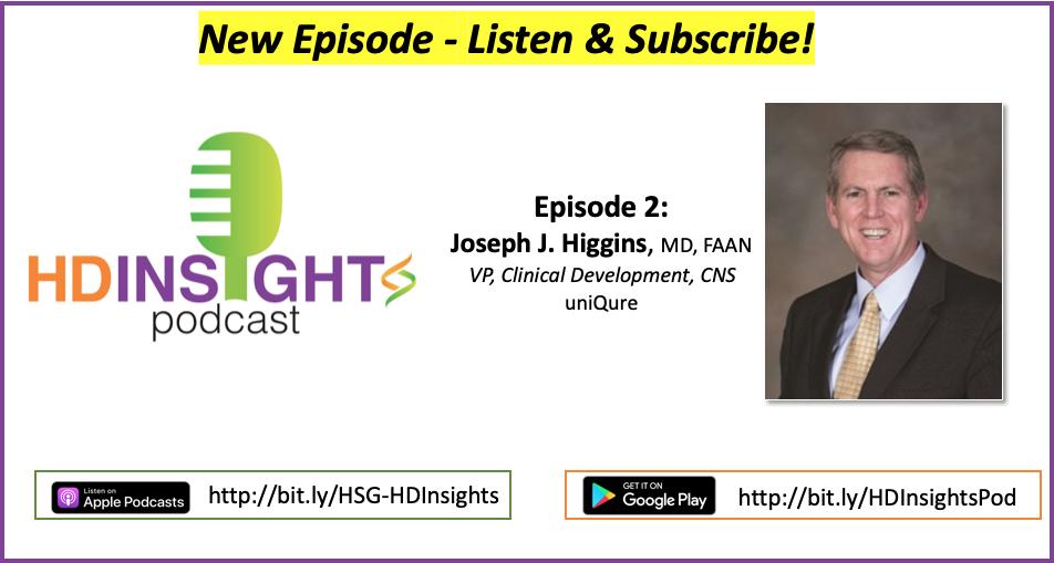 HuntingtonSG's tweet photo. Check out the latest episode of the HD Insights Podcast with our guest Dr. Joseph Higgins from @uniQure_NV https://t.co/NEz6jSM8hB #HDInsights #NavigatingHD #Huntingtonsdisease https://t.co/sApBimcrZR