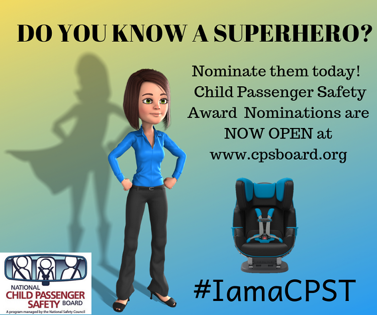 NCPSB's tweet photo. The National Child Passenger Safety Board Annual CPS Awards nomination period closes Sept. 30! Have you nominated your local CPS hero? How about your local CPS Team? Let’s recognize their great work. Submit a nomination today at https://t.co/XULfbDSXmx #KeepEAchOtherSafe https://t.co/8zkaqKBDIM