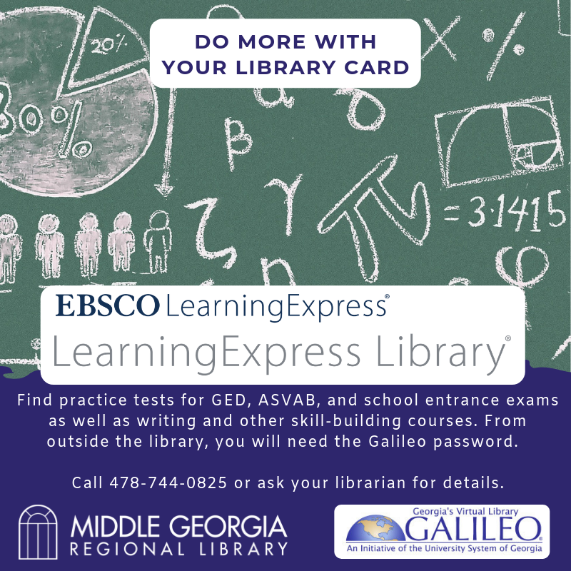 MGRLibraries's tweet photo. Do more with your library card!
Visit any @MGRLibraries location to learn about @EBSCO LearningExpress Library, a database of practice tests for the GED, ASVAB, school entrance exams, and other skill-building courses.
#GeorgiaLibraries #OurMGRL https://t.co/YI5SqaCj9A