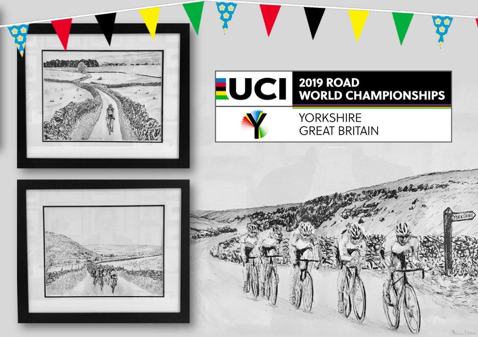 To celebrate the <a href="/UCI_cycling/">UCI</a> world championships coming to <a href="/Yorkshire2019/">🌈 Yorkshire 2019</a> Im excited to have created four unique original sketches, only one of each drawing is available to see them all click here staceymooreart.com/cycling.html