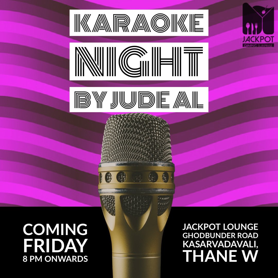 DiningJackpot's tweet photo. #karaoke #karaokenight #thane #ghodbunder https://t.co/acbtCR40wb