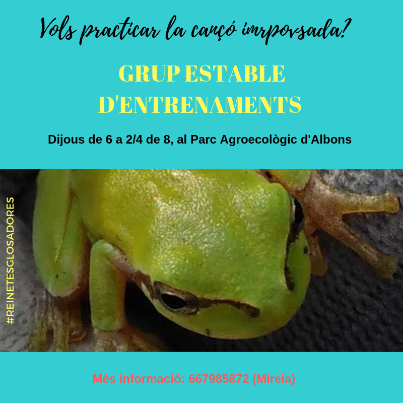MireiaMena's tweet photo. Les #ReinetesGlosadores hem decidit seguir trobant-nos per aprendre i practicar la improvisació de versos. Si viviu prop d'#Albons i la #glosa us pica el cuquet, us hi podeu afegir quan vulgueu. La trobada és oberta.
#glosa #Empordà @CordeCarxofa @EduGlosa https://t.co/txV0T4Y8F3