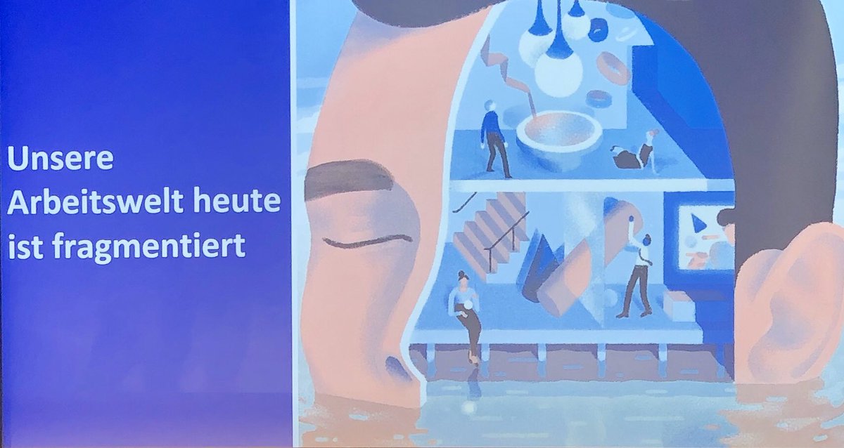 FaSuess's tweet photo. „Unsere #Arbeitswelt ist fragmentiert!“
„60% unserer #Arbeitszeit verbringen wir mit #Workaboutwork statt mit der wirklichen Arbeit! Sprich effektiv arbeiten wir mir 2 Tage die Woche!“
Von @DsternP @Dropbox beim #tf19 in #Berlin. https://t.co/7nb8DIXRJC