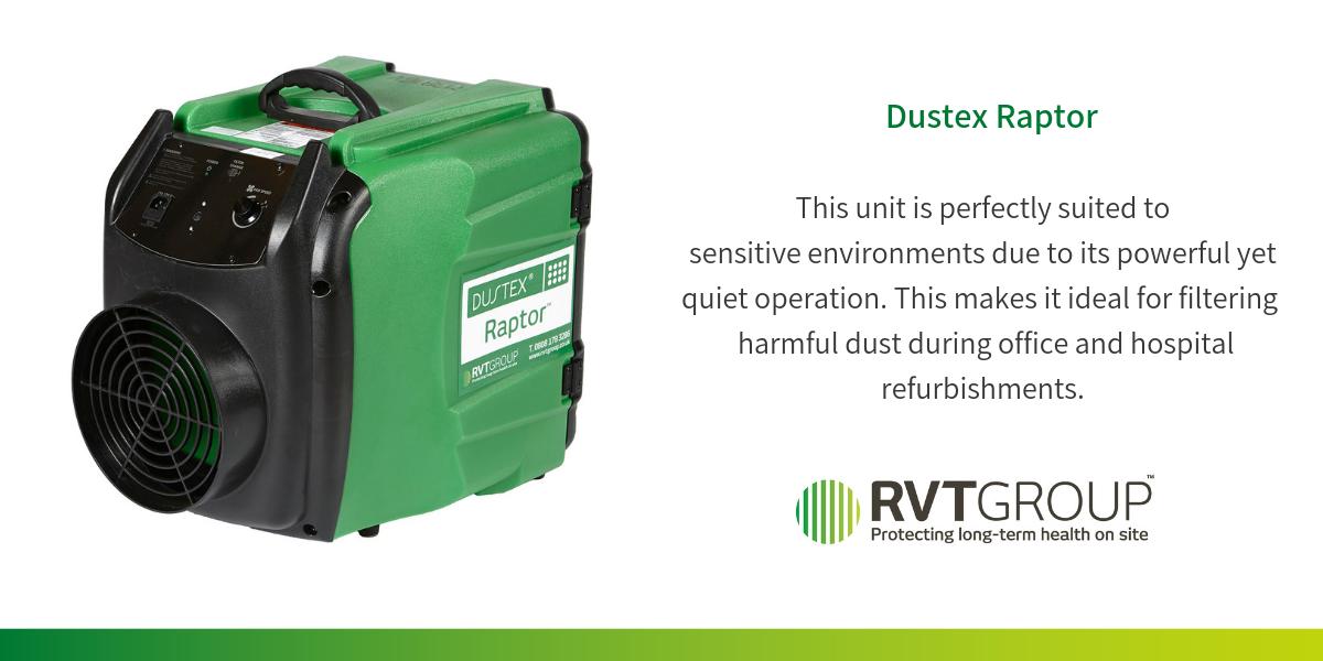 Our innovative, self-contained Dustex Raptor captures and filters dust from a wide range of activities on construction sites. Head over to our website for more information and video demos! ow.ly/NWfv50vGzzA