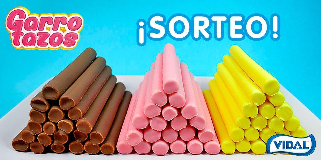 Vidal_Golosinas's tweet photo. 💥¡SORTEO DE GARROTAZOS!💥

¡Han vuelto nuestros queridos Garrotazos! Y, para celebrarlo, vamos a poner un pack en juego. Bueno, un pack no, ¡un pack por cada 1000 RTs!

👉 RT 
👉 Síguenos

*Sorteo activo en España hasta el 25/09/19 a las 23:59 (hora peninsular) https://t.co/Y0Pl7gfXow