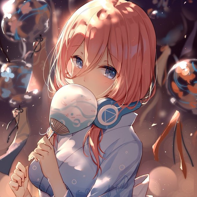 🍵🎧SugaLToiToi🎧🍵さんがTwitterに投稿した中野三玖(五等分の花嫁)のイラスト。