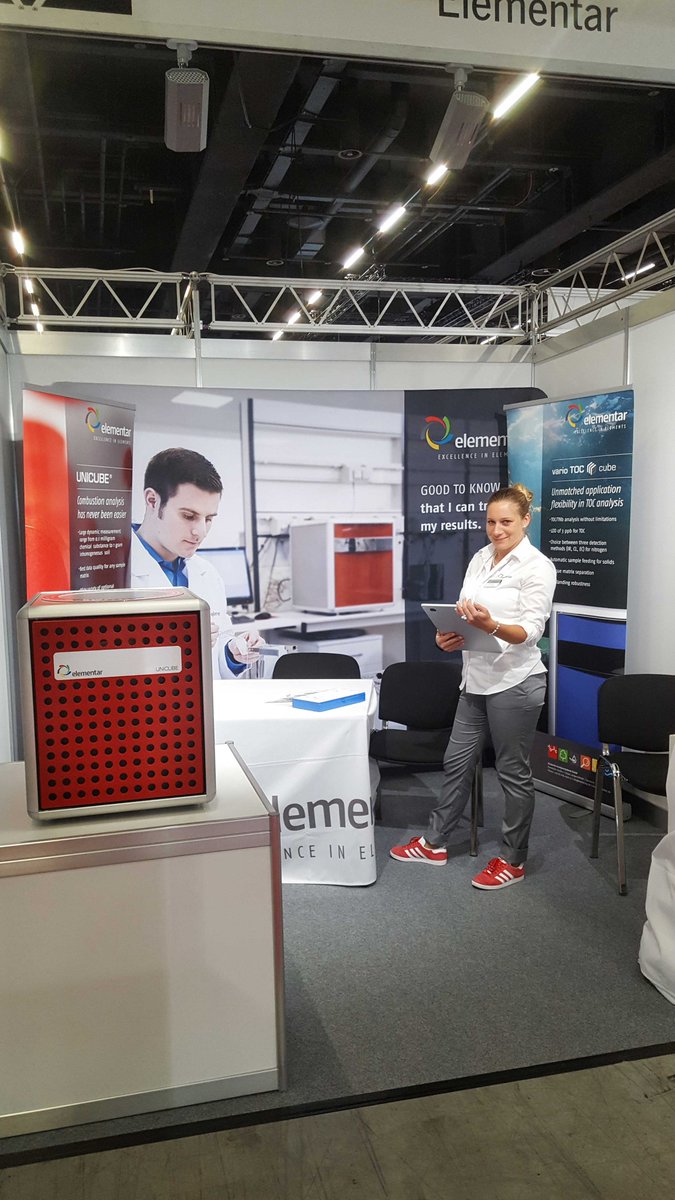 elementargroup's tweet photo. Welcome to the Elementar booth at #ILMAC2019! Meet us in hall 1.1 at booth D132 and discover the world of #ElementalAnalysis. We have our micro #ElementalAnalyzer #UNICUBE® on display - come and and take a look! https://t.co/P5txtQrXfo