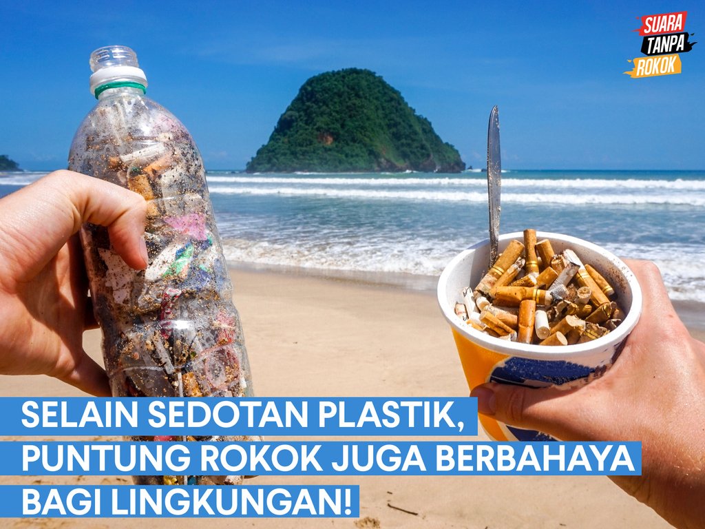 Sebanyak 75% puntung rokok yang dihisap oleh perokok di seluruh dunia dibuang sembarangan dan dapat merusak lingkungan. Kamu bisa berkontribusi menyelamatkan bumi dengan berhenti merokok! Yuk berhenti merokok sekarang juga! #SuaraTanpaRokok #GlobalClimateStrike