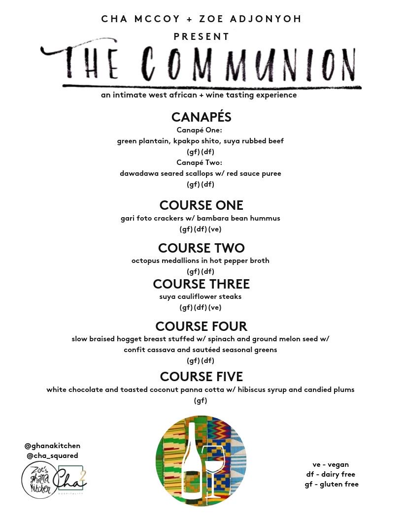 ThePassRM's tweet photo. @ZoeAdjonyoh of @GhanaKitchen will be running an intimate wine tasting and West African food pairing dining experience in collaboration with Cha McCoy of Cha Squared, one of the world's few certified black sommeliers. 14 seats -12th October - 8pm.
https://t.co/4S6gWgNuFm https://t.co/TlhNAlLHUn
