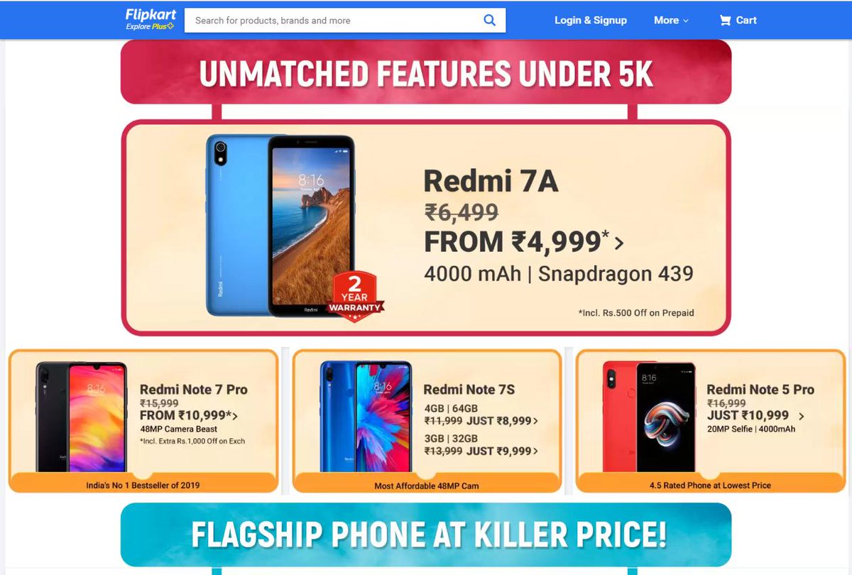 pankhaniasumit's tweet image. Great deals from @Flipkart  during this 2k19 #bigbilliondays 
they are offering crazy deals on #redmi #note7S by @XiaomiIndia . Offer details 4GB-64GB at 8,999 Rs. and 3GB-32GB at 9,999 Rs., So please Guys buy only 4GB-64GB variant😂😂😂🤣🤣. So you will pay less get more🤣😜🤪🤑