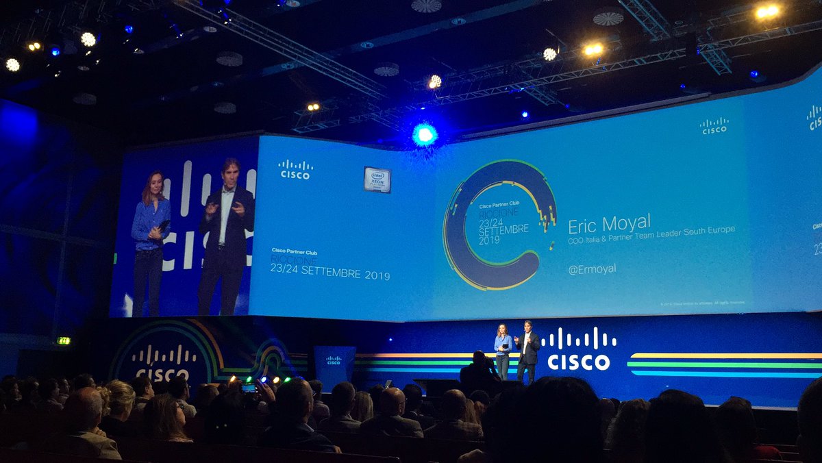 WESTPOLE_SPA's tweet photo. Concludiamo questa seconda intensa giornata con @Ermoyal, COO Italia &amp; Partner Team Leader South Europe

#ciscopclub19 @CiscoItalia https://t.co/mug1NBny5p