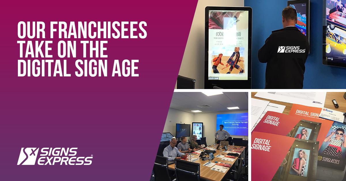 SignFranchising's tweet photo. We make sure our franchisees are kept up to date with the latest trends: providing free training, sales &amp; marketing materials as well as ongoing, bespoke support! 
Find out how you can #BeYourOwnBoss in this ever-evolving industry - https://t.co/WaXQvVcV0q #Franchise #Business https://t.co/mjDuKDKd6h