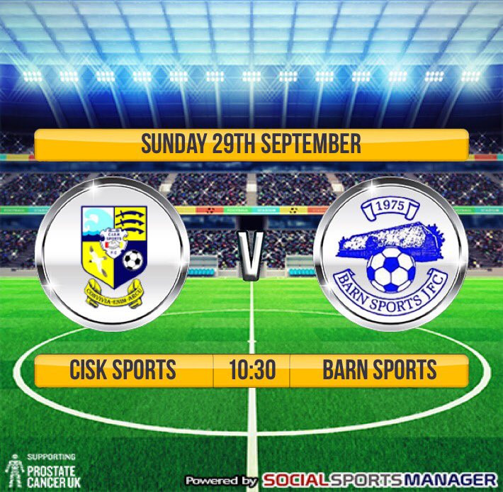 This Sunday we are away against cisk sports in the cup. COYBS⚽️💪🏻