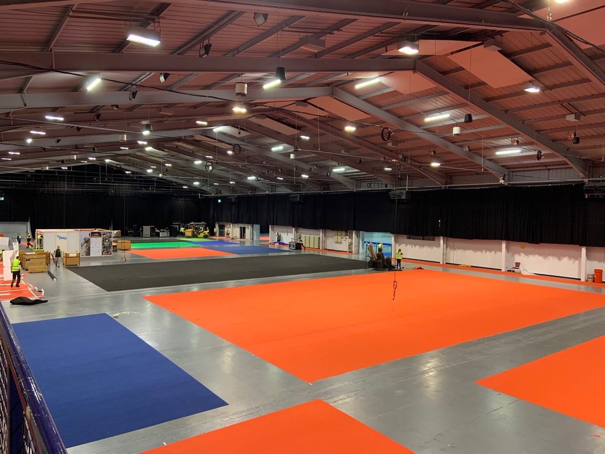 The Build for the Recovery #TowShow is now well underway! The carpet is down, shell scheme is going up, and we can't wait to see how our halls will be transformed for this event. #events #eventprofs