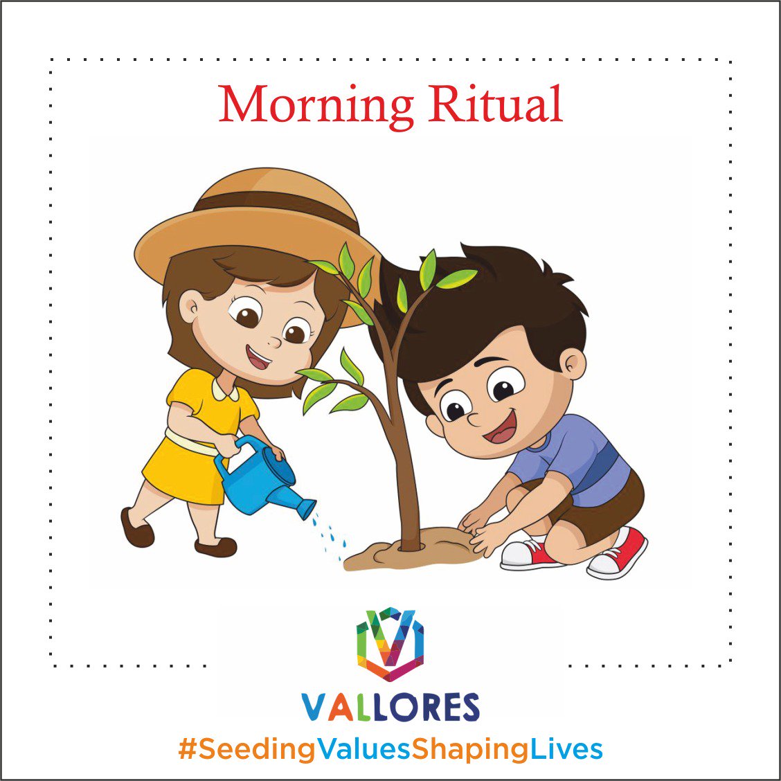 ValloresS's tweet photo. From small seeds grow mighty trees. Bringing them closer to Mother Nature with a plant watering ritual every morning, instilling a sense of purpose and responsibility at Vallores.

#Vallorians #SeedingValuesShapingLives #ValueBasedLearning #BestPreSchool #Gurugram https://t.co/BQep8YiCoD