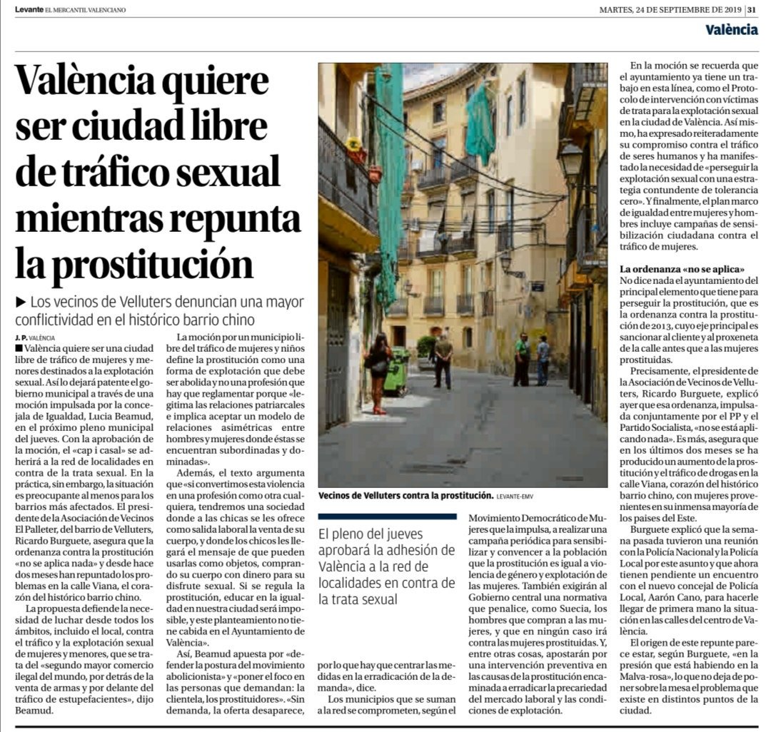 📆 En aquest Ple municipal impulsarem una moció perquè volem un ciutat lliure d' #ExplotacióSexual i de #trata.  Perquè entenem que sense demanda no hi ha tràfic. 

#ContraLEexplotacioSexual  no #TratadePersonas #TratadePersones #23S