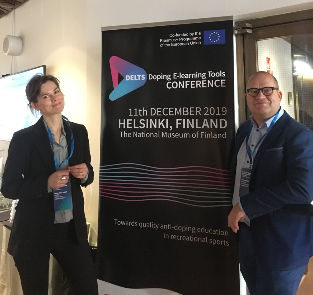 DELTSproject's tweet photo. .@DELTSproject presented to 120 sports professionals & policy makers at the #SportsConf @Hanaholmen organized @okmfi 🇪🇺🇫🇮 #BeActive @EuSport @EUErasmusPlus @EU2019FI https://t.co/GJymZ0DlW0