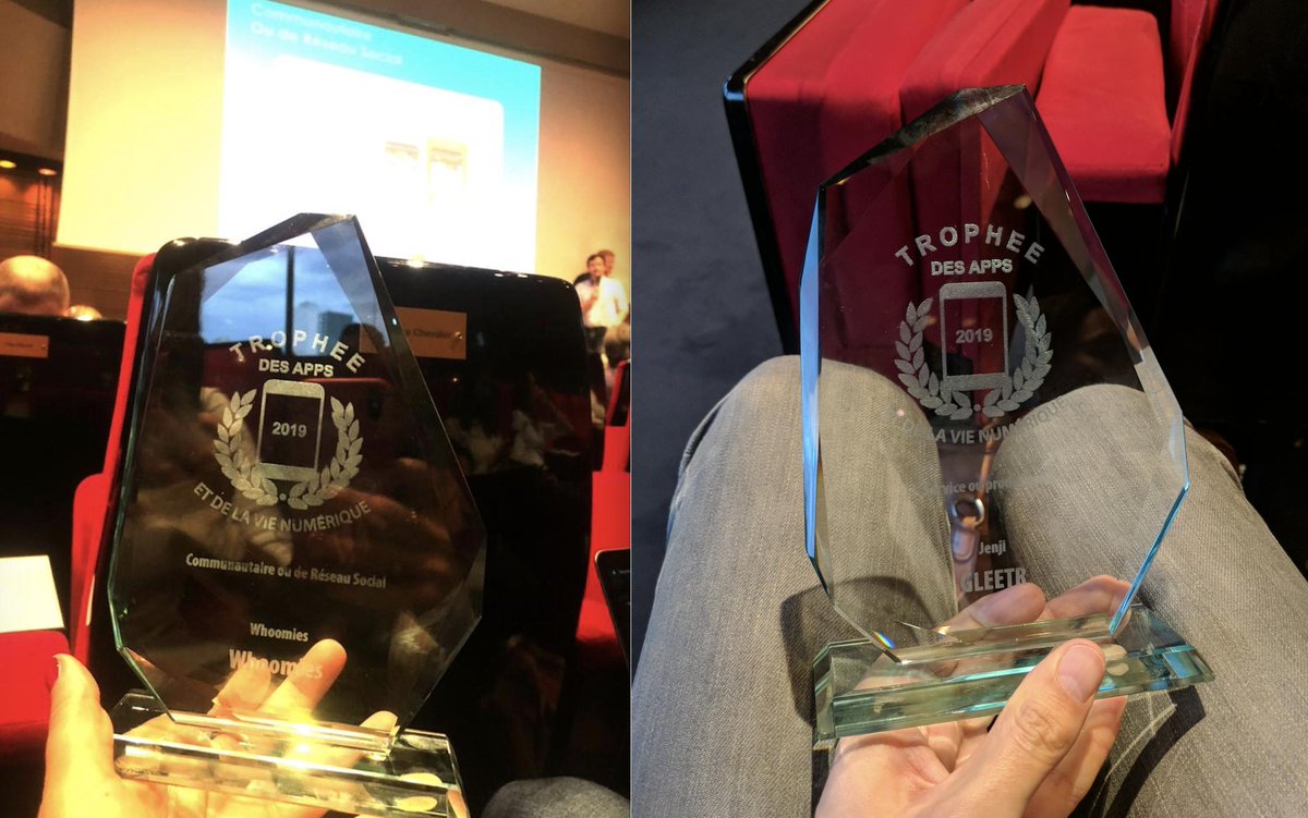 Hier soir, le Lunabee Studio *Club* a encore frappé au Trophée des Apps : <a href="/JenjiApp/">Jenji</a> et <a href="/whoomies/">Whoomies</a> ont gagné dans leurs catégories respectives, productivité et réseau social. Vous êtes des rockstars 🚀😍 #apps #mobile #ios #android