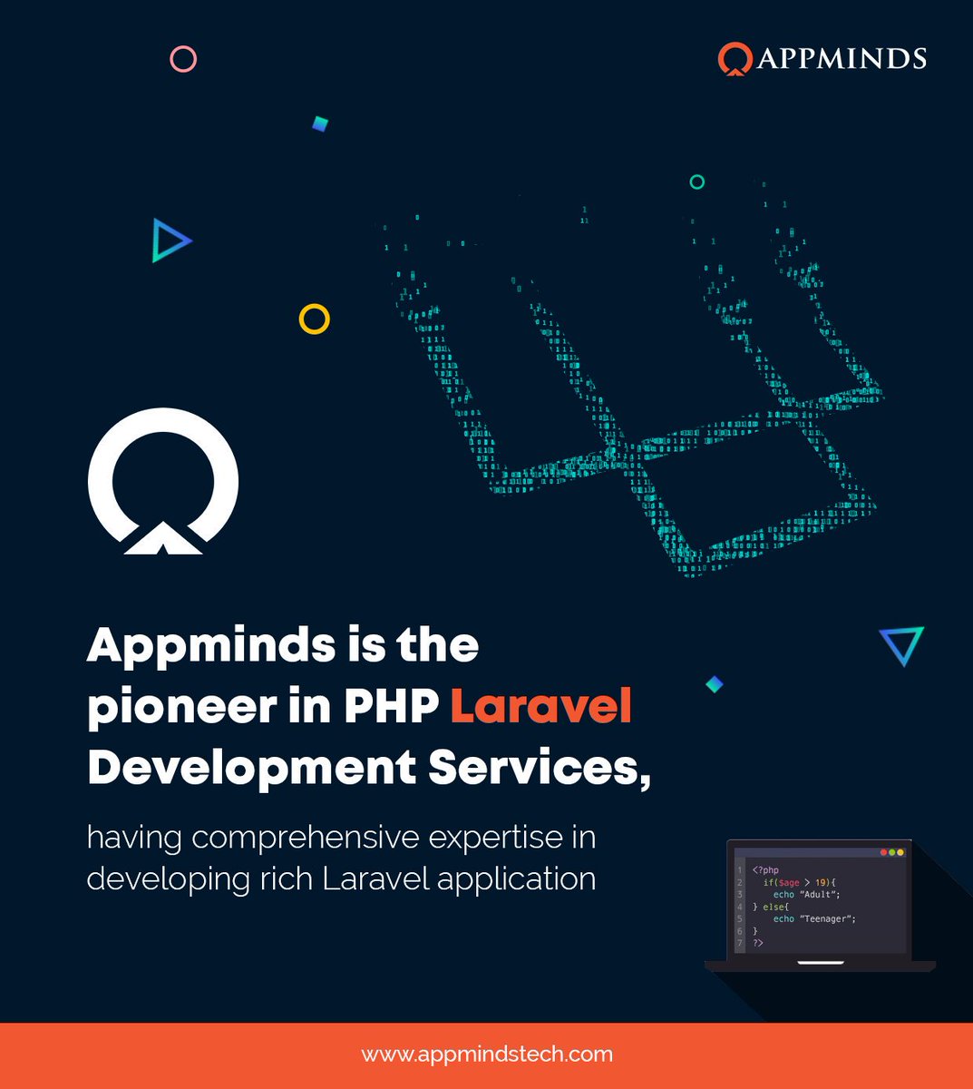 Appmindstech's tweet image. #Laravel_Development_Services
#Hire_Laravel_Developers
#Laravel_Development_Company
Appminds is the pioneer in PHP Laravel Development Services, having comprehensive expertise in developing rich Laravel application. 
For more info Please Visit: appmindstech.com