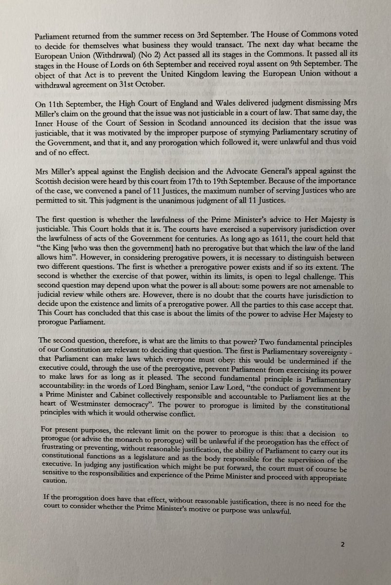GDauwen's tweet image. Truely historic (unanimous) ruling @UKSupremeCourt👇🏼Delighted they followed Scot. court &amp;amp;found @BorisJohnson acted unlawfully in #Prorogation HoC/HoL must resume now &amp;amp;BoJo must resign #Cherrycase #Brexit #StopTheCoup #RevokeA50 Now bring leave.eu crimes to justice!