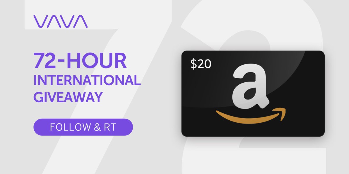 letsvava's tweet photo. Quick fire international #giveaway again! We're giving away 3 $20 Amazon gift cards! 
3 random winners announced in 72 hours. 

😊To enter:
1. Follow @letsvava @TaoTronics 
2. RT this post 
3. Tag a friend

Good Luck!😀 https://t.co/NJAWX5STgT