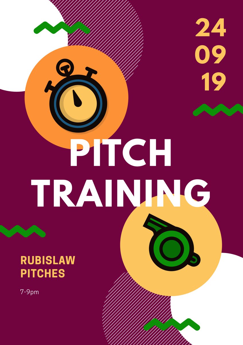 See you all Rubislaw from 7pm tonight, 24/09/19, for Club Training 🏑