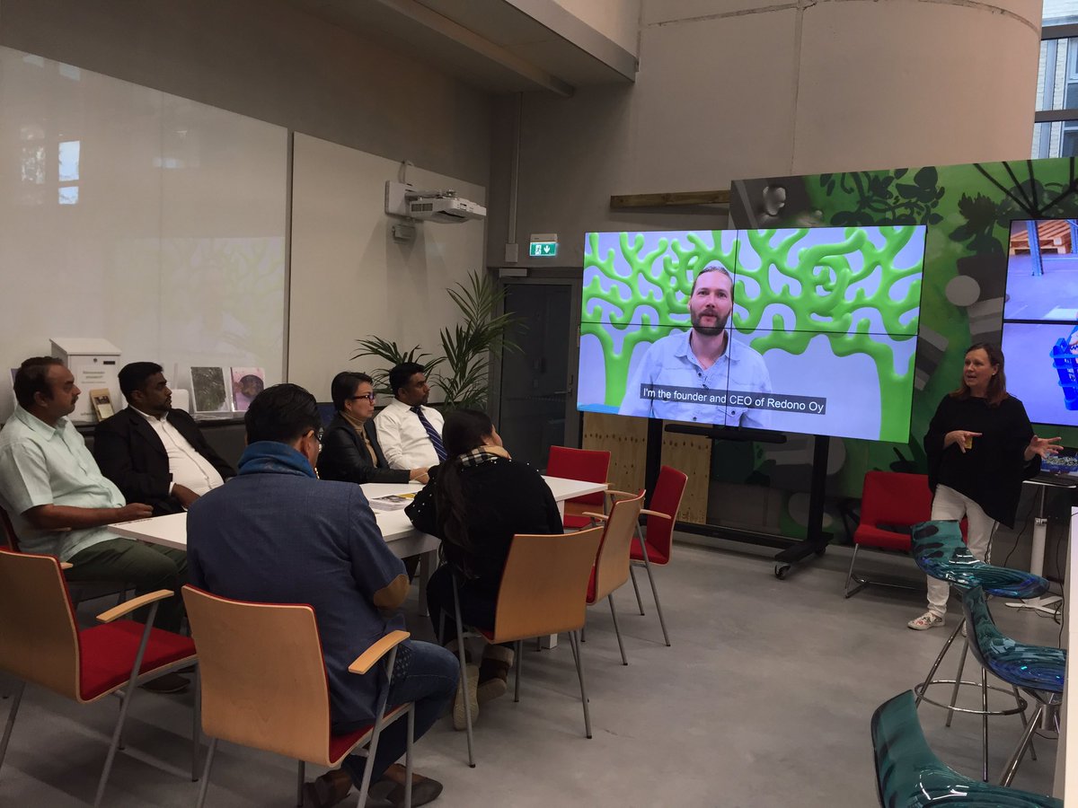 Last week <a href="/EdunationFin/">Edunation - Study abroad in Finland & Europe</a> education agents paid a visit to our Myyrmäki campus. In the picture they are familiarizing with our learning ecosystem at <a href="/urbanfarmlab/">urbanfarmlab</a> #myyrmäkicampus #metropolia #greentechnology #sustainablebusiness #finnisheducation <a href="/metropolia/">Metropolia</a> <a href="/EdunationFin/">Edunation - Study abroad in Finland & Europe</a>