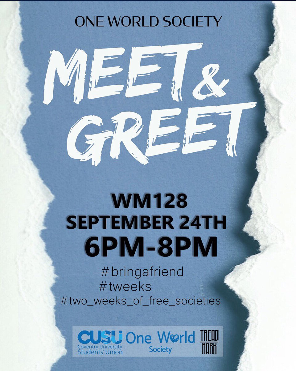 oneworld_cusu's tweet photo. OWS MEET &amp; GREET. 
#bringafriend #tweeks #oneworld #cusu https://t.co/YXU3KRAmKL