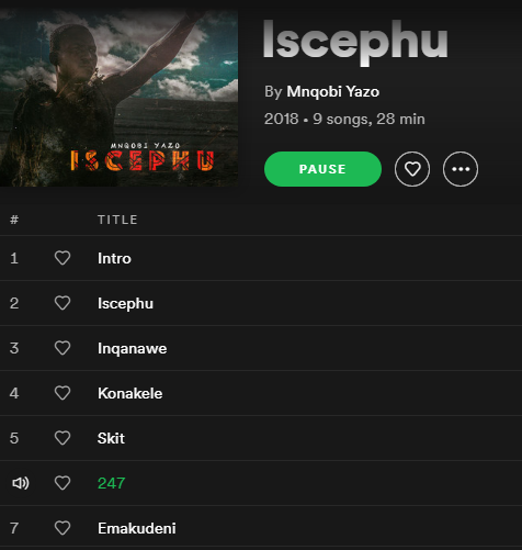 TheFundraiserCR's tweet photo. @touchda8thwnda Important album this one! #Iscephu #MnqobiYazo https://t.co/a47AR3Vad8