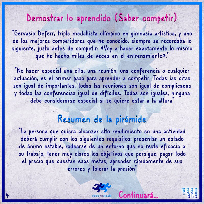BehindAthlete's tweet photo. 🗨 #MrBoostBTA: "La pirámide de @PepMarí:
Aspectos psicológicos que influyen en el rendimiento" 

#highperformance #winners #Psicologia #psychology #ReadWithBTA #BTA https://t.co/wOcDOyvLsi