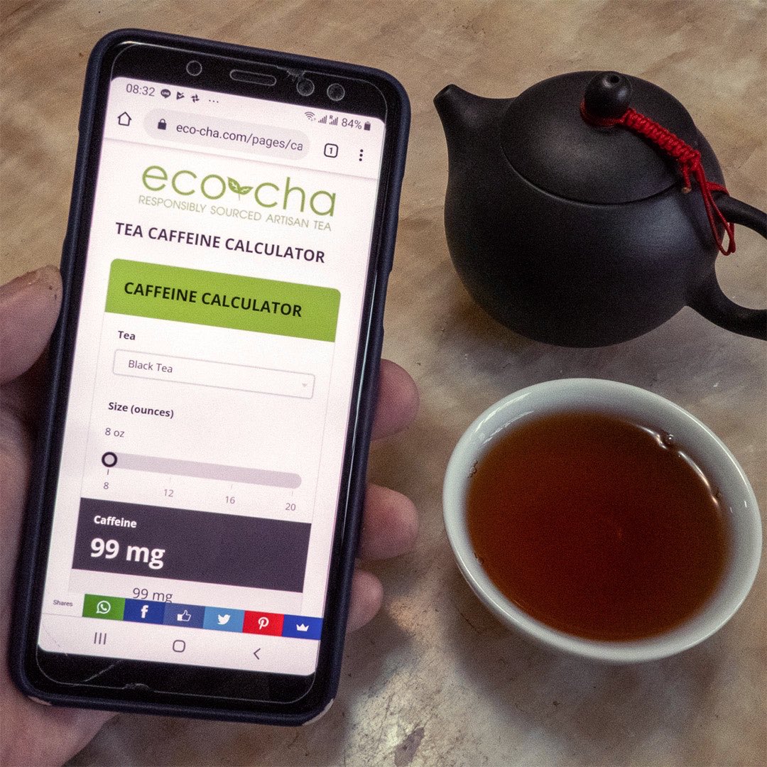 Made some updates to the caffeine calculator. How much caffeine is in your cup of tea?    eco-cha.com/pages/caffeine…