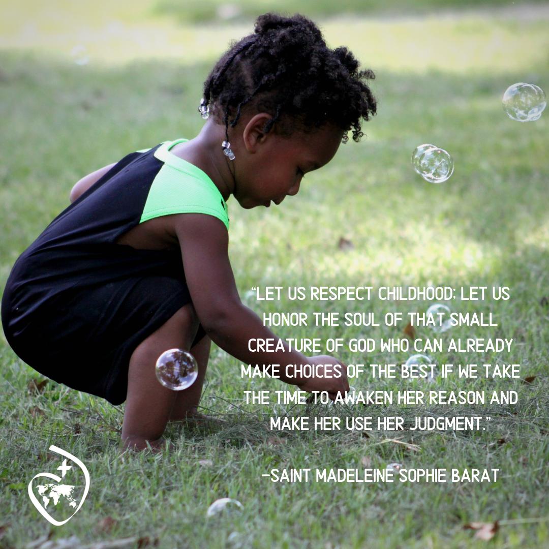 RSCJUSC's tweet photo. “Let us respect childhood; let us honor the soul of that small creature of God who can already make choices of the best if we take the time to awaken her reason and make her use her judgment.” -Saint Madeleine Sophie Barat
#CoeurValues #SacredHeartEducation #WeAreSacredHeart https://t.co/BCCzb9JpSR