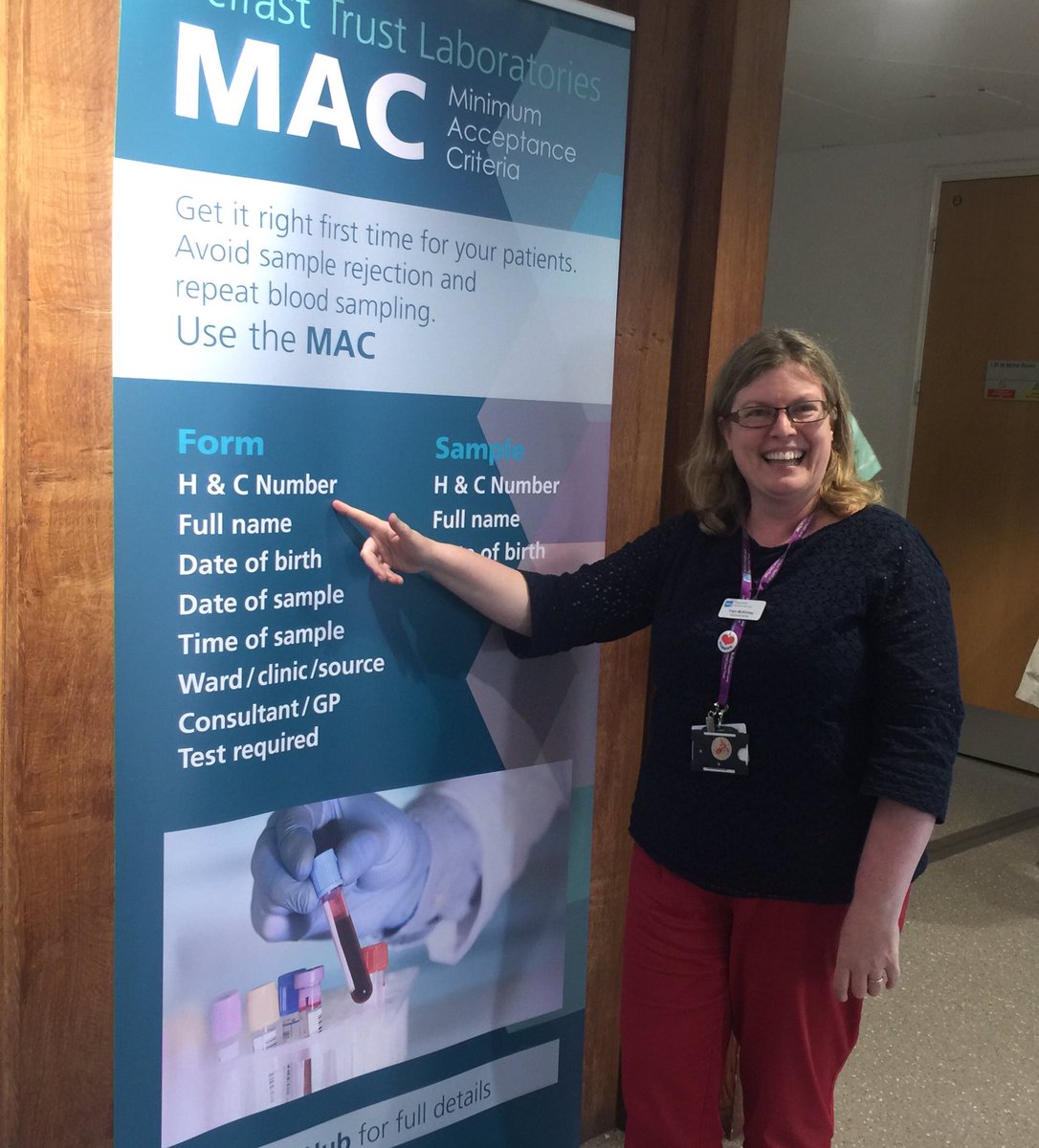 bio_mags's tweet photo. Great to meet @BelfastTrust lab service users during Minimum Acceptance Criteria promotion today in RVH. Coming to Mater and BCH. Please come and hear all about it. #patientsafety #MAC @clo13 @jenacrawford10 @gcmckeeman @kath_ryan @Trish_McKinney https://t.co/jzIBNSHQvc