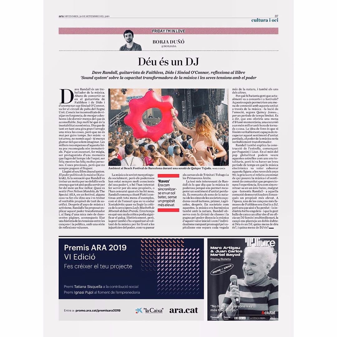 Repliquem en el nostre blog la ressenya de <a href="/borjada/">Borja Duñó</a> sobre «Sound system» de <a href="/davidrrandall/">Dave Randall</a> en el <a href="/diariARA/">diariARA</a> del divendres:
katakrak.net/cas/blog/rese-…