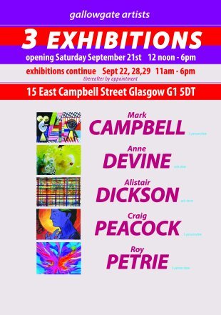 annetdevine's tweet photo. Everyone welcome to Gallowgate Artists Studios this September weekend. Five artists over 3 exhibitions all under one roof. We look forward to seeing you. https://t.co/XMUicG6drl