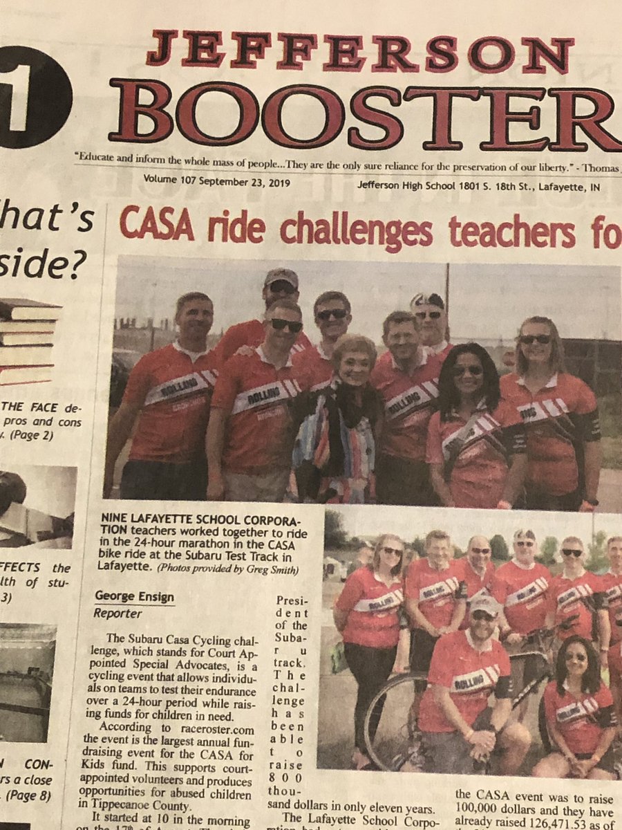 JeffBOOSTER's tweet photo. The 1st issue of the Booster will be going out today! So proud of the work the whole staff did in producing this! Great start to the year! https://t.co/XOy2cGdVQp