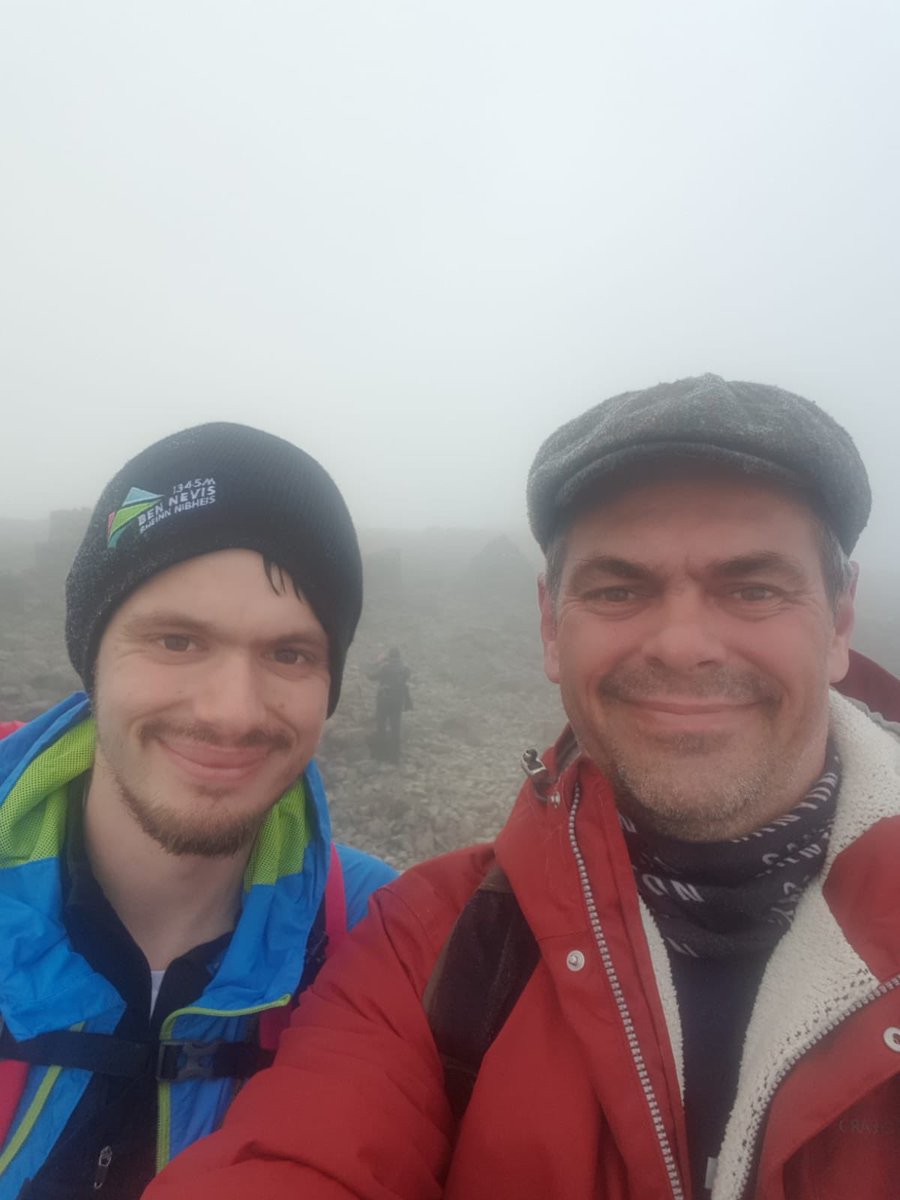 AngejackAngela's tweet photo. The boys made it to the top of Ben Nevis, Ben in training for his trek up Kilimanjaro in June for @bloodwise_uk  Trev for the challenge https://t.co/AcXkIotSgH https://t.co/JUE4PtbWGf
