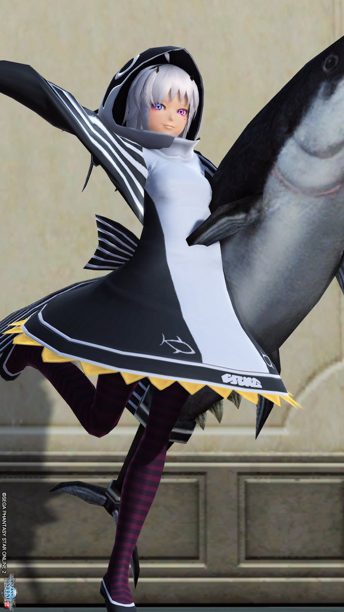 Spetsnaz_PSO2's tweet image. ツナを被りツナを着たツナを抱えたツナちゃんです。

いつもの環境じゃないから画質その他諸々違うけどまあ可愛いからいいよね！