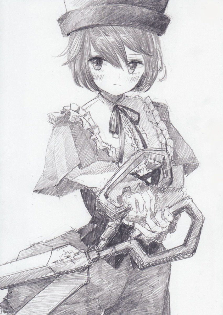 蒼星石 「シャーペンで描きました。
ローゼンメイデンより蒼星石です。 」|くろいうさぎのイラスト