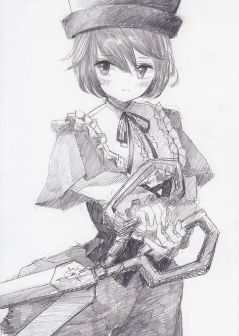 シャーペンで描きました。
ローゼンメイデンより蒼星石です。 