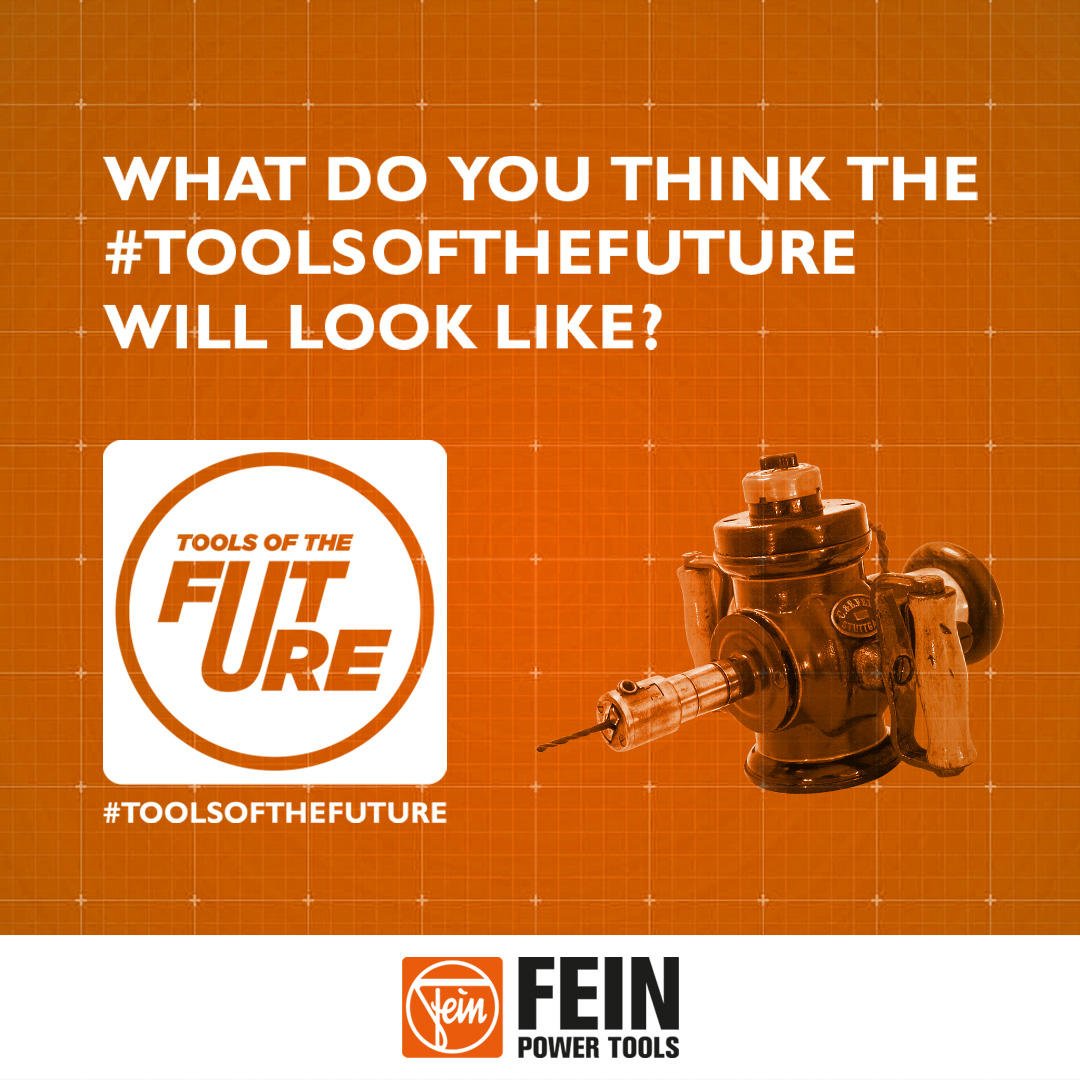 FEIN_UK's tweet photo. If there was one feature you could add to a power tool that would make life easier, what would it be?
#ToolsoftheFuture https://t.co/zlxps7ZDtT