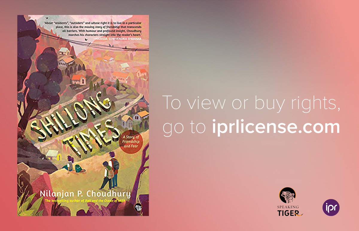 IPR License (@iprlicense) on Twitter photo Today's featured title is from <a href="/speakingtiger14/">Speaking Tiger</a>
"A story of friendship and fear": ‘Shilong Times‘ by Nilanjan P. Choudhury
📢 World rights available!
ow.ly/vZne50vyMpx
#TranslationRights #IndianLiterature #Fiction Today's featured title is from <a href="/speakingtiger14/">Speaking Tiger</a>
"A story of friendship and fear": ‘Shilong Times‘ by Nilanjan P. Choudhury
📢 World rights available!
ow.ly/vZne50vyMpx
#TranslationRights #IndianLiterature #Fiction