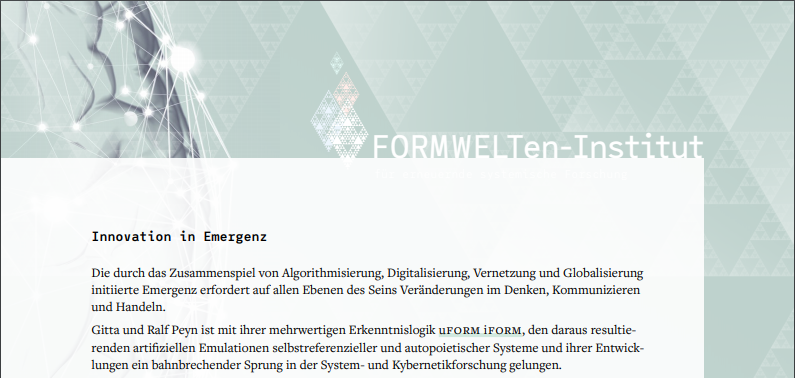 PeynGitta's tweet image. #formlogic #uformiform #formwelt #systemsthinking
formwelt.info/content/3-down…
Wir freuen uns über diese schöne Rezension unserer Arbeit durch den transdisziplinär arbeitenden Krisen- und Resilienzforscher Dr. Karim Fathi.
Bitte Link oben anklicken.