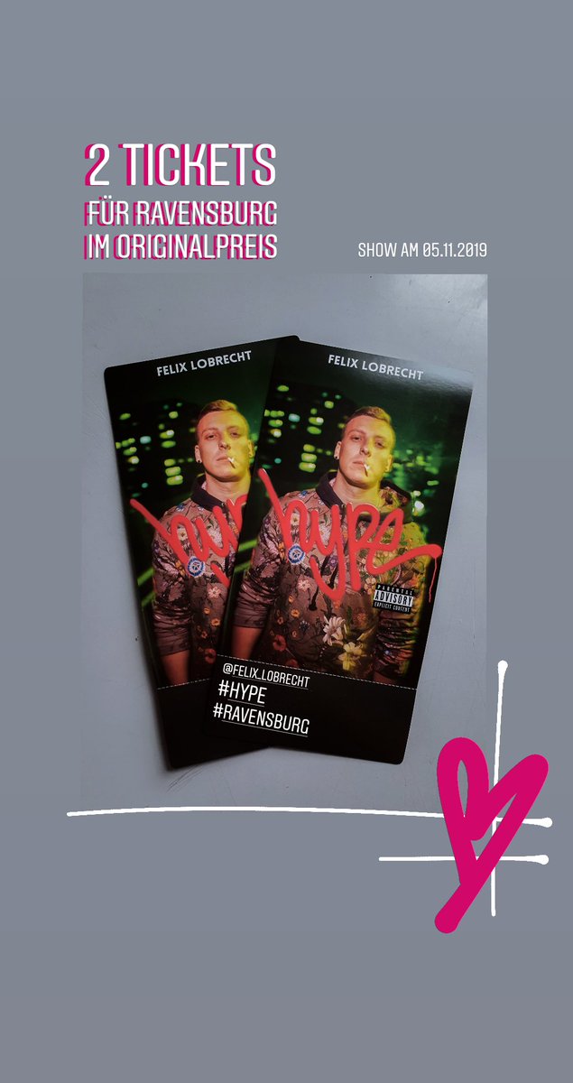 derdiedaselli's tweet photo. dadurch, dass ich noch tickets für die zusatzshow in magdeburg bekommen konnte, habe ich zwei tickets für @felix_lobrecht in #ravensburg über, die ich selbstberständlich im #originalpreis weitergeben würde :) wenn jemand interesse hat, kann er sich gerne melden! https://t.co/wxPTK746E6